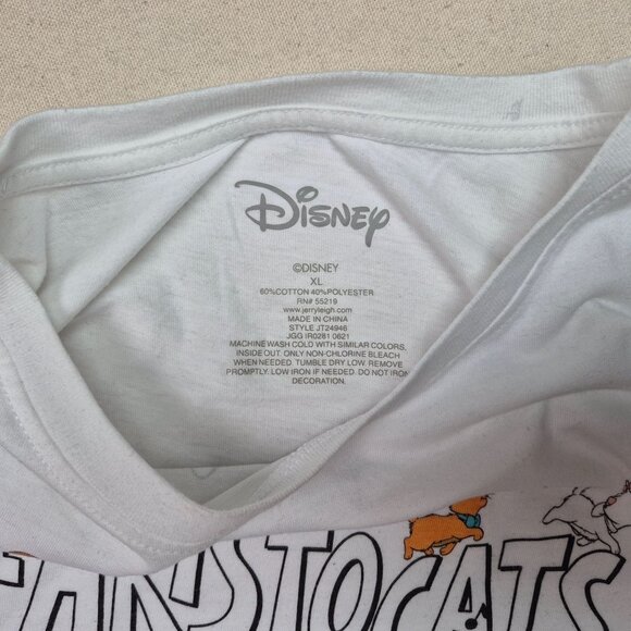 Disney The Aristocats White Short Sleeve T-Shirt Size XL EXCELLENT CONDITION!!! - Picture 3 of 4